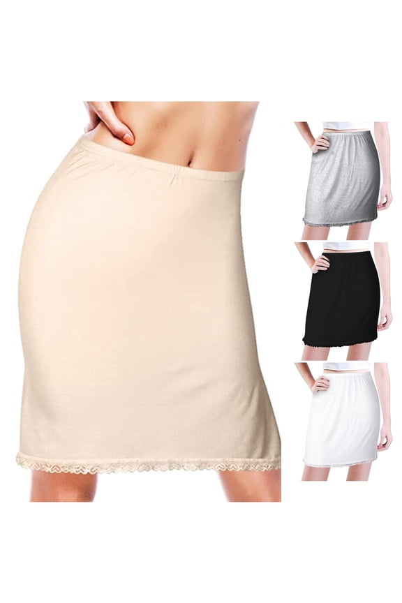 Womens Midi Skirt Short Skirt Underwear Elastic Skirt Bottom Strap Lace Skirt Swim Skirts for Women, Size XL