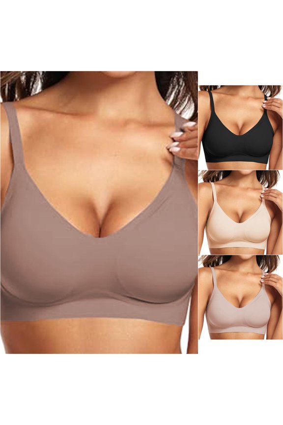 Womens Seamless Bra Underwire Comfort Push Up Bras Wireless Bralette Full Coverage Sport Everyday Bra Extra Support Sports Bra Super Push up Bra Sports Bras for Women with Support Sports