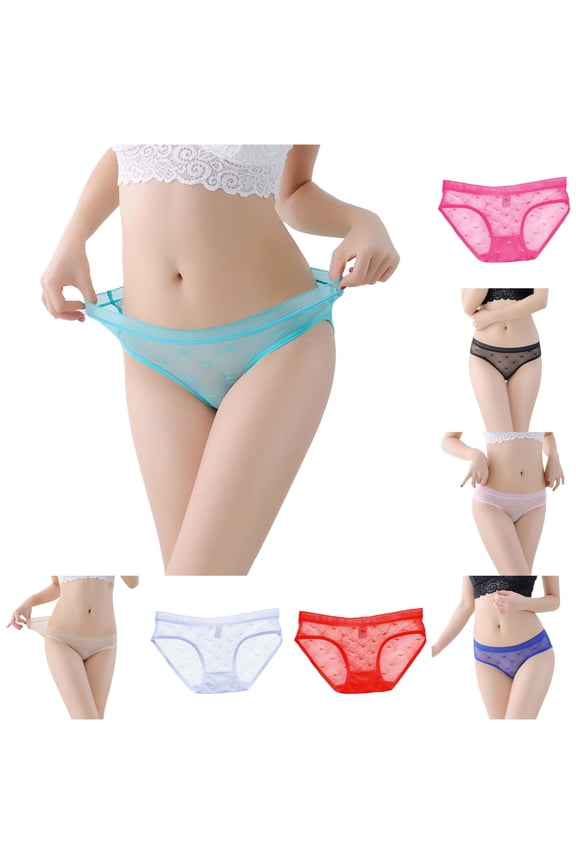 Womens Sheer Lace Panties See Through Mesh Crotch Seamless Briefs Lace Panties Large Seamless Bikini Underwear for Women Variety Pack Panties for Women Boy Shorts Swim 20 Remote Control