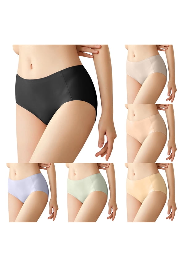 's Seamless Midrise Silk Panties with Breathable Comfort and M菌 Shielding for Everyday Wear Japanese Panties and Bra High Waist Lace Panties Remote Panties for Women Pleasure Women's