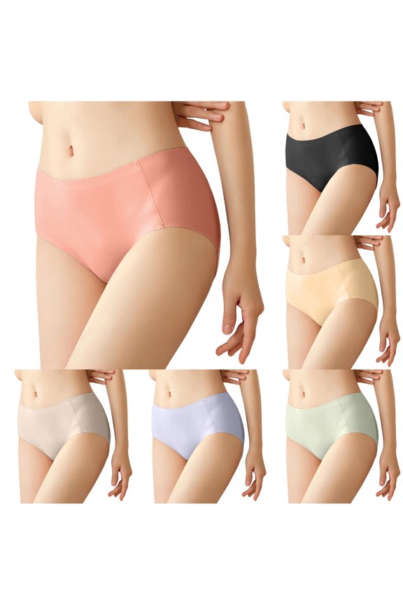 's Seamless Midrise Silk Panties with Breathable Comfort and M菌 Shielding for Everyday Wear Japanese Panties and Bra High Waist Lace Panties Remote Panties for Women Pleasure Women's