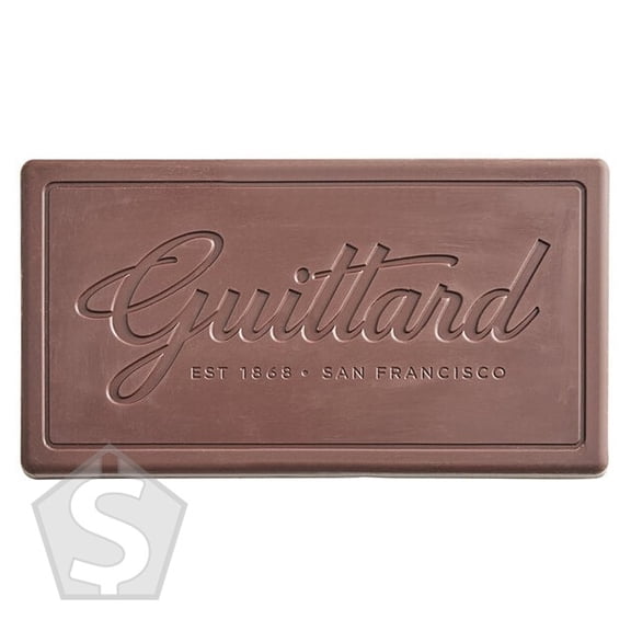 Guittard 10 lb. French Vanilla 54% Dark Chocolate Bar - 5/Case
