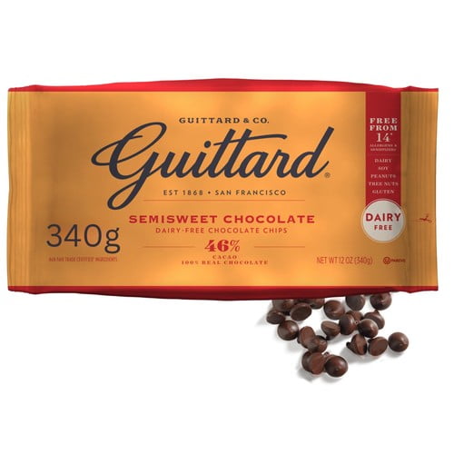 Guittard Semi-Sweet Chocolate Baking Chips 46% 340g, British Import (Pack of 2)