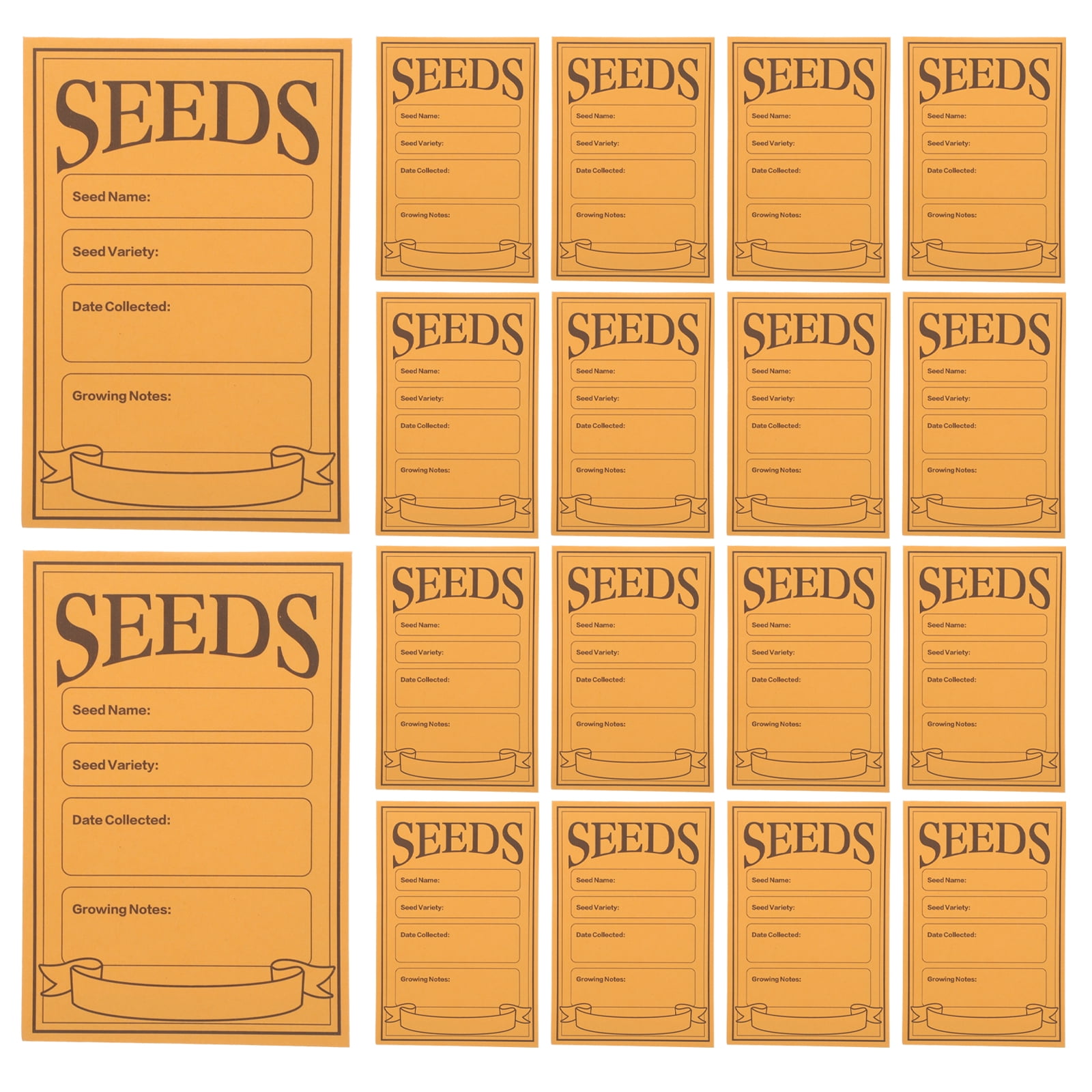 ACSTEP 100 Pack #1 Kraft Paper Envelopes 2.25x3.5 Inches - Small Coin & Seed Packets