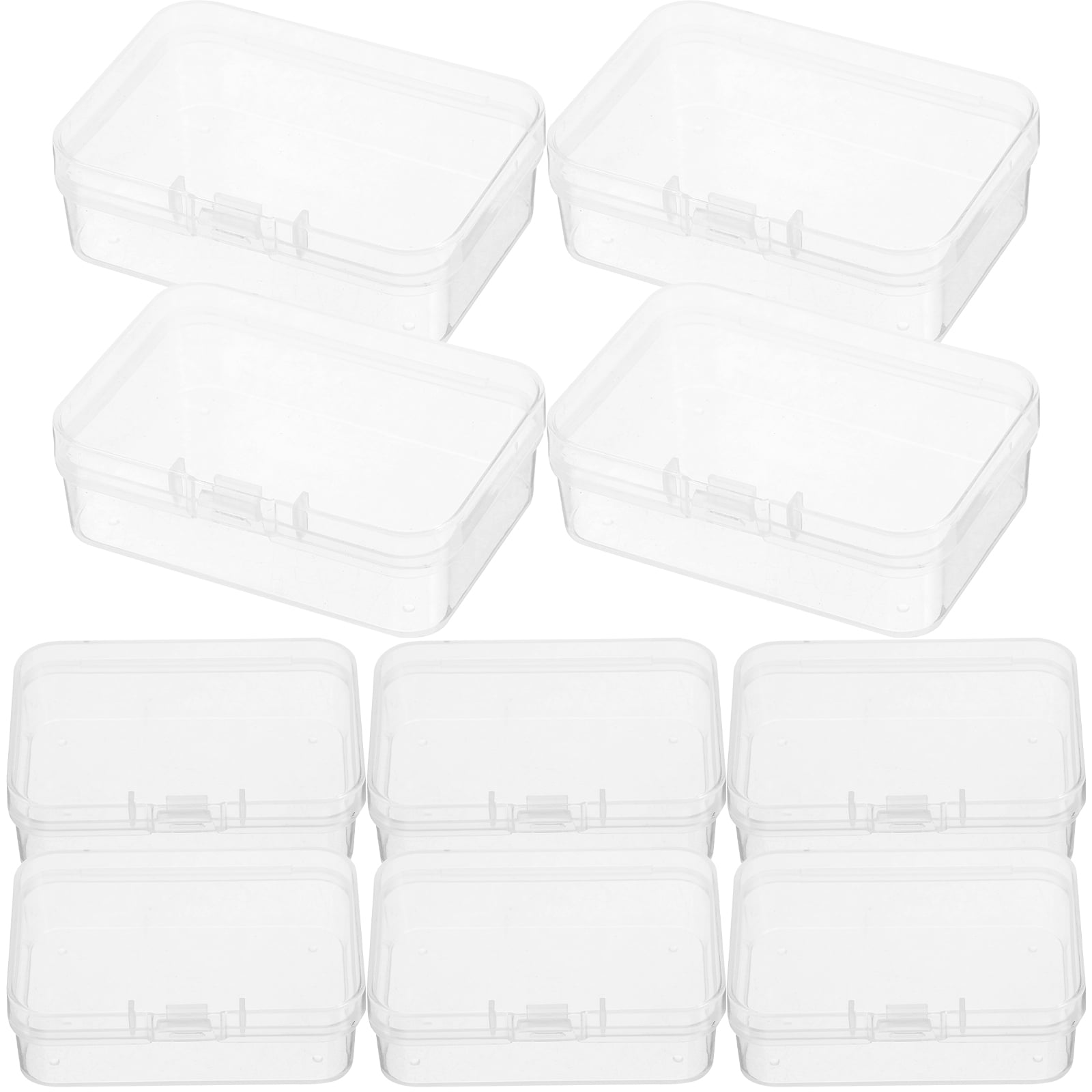 Guiyong 10pcs Small Clear Plastic Beads Storage Containers Box ...