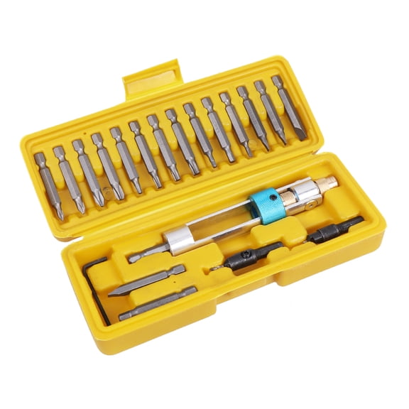 Guiyong 20pcs Practical High Steel Drill Bit Countersunk Batch Screwdriver Conversion Set