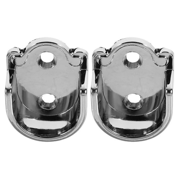 Guiyong 2pcs Flange Socket Bracket Closet Rod End Supports Curtain Flange Rod Holder