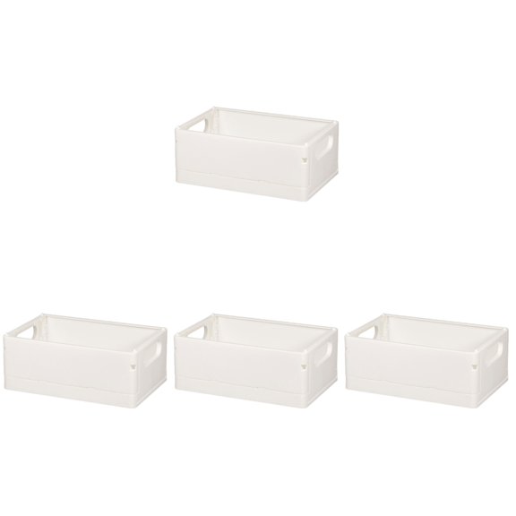 Guiyong 4pcs Storage Basket Collapsible Box Desktop Organizer Multi-purpose Storage Organizer