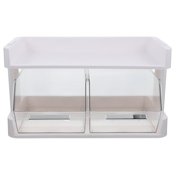 Guiyong Desktop Organizer Countertop Organizer 2 Tier Counter Shelf Tea Bag Storage Holder