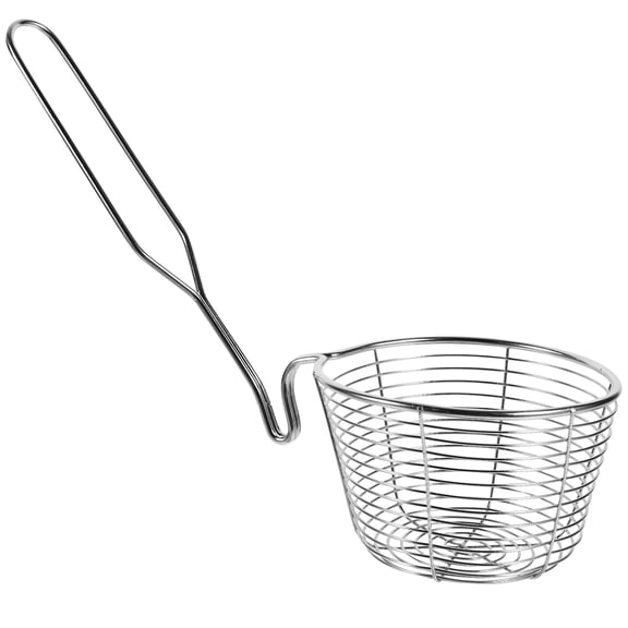 SOPOTUTU Large Stainless Steel Spaghetti Strainer Spoon with Handle for Household Use