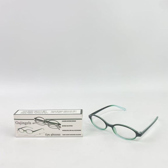 Gujingels Eye glasses,Retro Small Oval Glasses for Women Men 90s Small Face Blue Light Eyeglasses Cosplay Y2K Fake Glasses