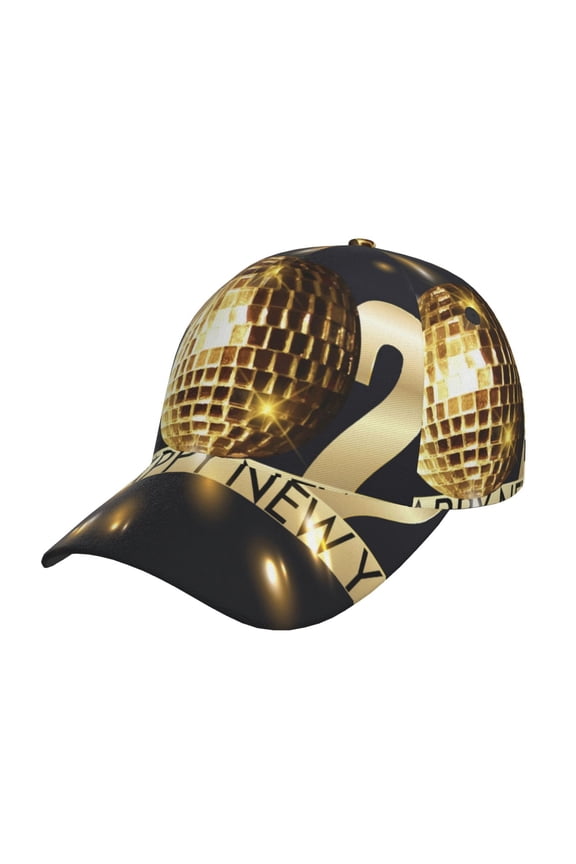 2025 New Year 3 Prin Baseball Cap, Adjustable Sweat-wicking Daily,Travel, Sports Cap, Unisex