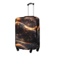 thumbnail image 1 of Gukieu Abstract Glowing Wave Pattern Print Suitcase Protective Cover, Elastic Zipper Buckle Suitcase Protective Cover, Suitable for Travel, Business Trip-X-Large, 1 of 7
