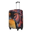 thumbnail image 1 of Gukieu Abstract Pattern Penguin Print Suitcase Protective Cover, Elastic Zipper Buckle Suitcase Protective Cover, Suitable for Travel, Business Trip-Large, 1 of 7