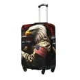 thumbnail image 1 of Gukieu American Bald Eagle Warrior Print Suitcase Protective Cover, Elastic Zipper Buckle Suitcase Protective Cover, Suitable for Travel, Business Trip-Large, 1 of 7