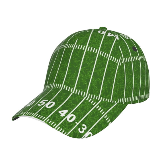 Gukieu American Football Field2 Prin Baseball Cap, Adjustable Sweat-wicking Daily,Travel, Sports Cap, Unisex