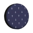 thumbnail image 1 of Gukieu Anchor Heart Blue Print Car Tire Cover, Adjustable Waterproof and Dustproof Tire Protection Cover, Suitable for SUV, Truck, Van-17 inch, 1 of 6