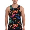 thumbnail image 1 of Gukieu Animals Under Water Print Men's Quick Dry Fitness Vest, Round Neck Sleeveless Fitness Bodybuilding Top-Large, 1 of 7