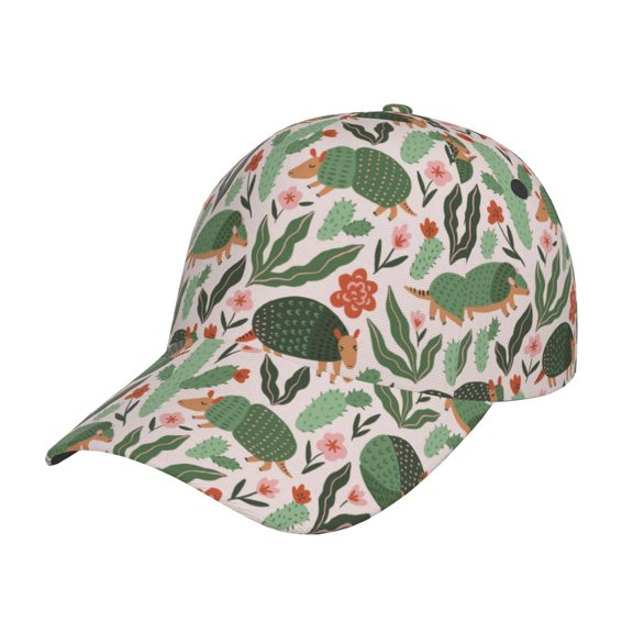 Gukieu Armadillo Prin Baseball Cap, Adjustable Sweat-wicking Daily,Travel, Sports Cap, Unisex