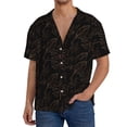 thumbnail image 1 of Gukieu Autumn Leaves1 Print Men's Short-sleeved Shirts, Button-down Pocket Shirts, T-shirts, Beach Vacation Travel Summer Clothing-3X-Large, 1 of 5