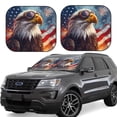 thumbnail image 1 of Gukieu Bald Eagle Pilot Print Car Windshield Sun Visor, Foldable Anti-UV Car Sun Visor Suitable for Vans, Trucks Car Accessories-Medium, 1 of 6