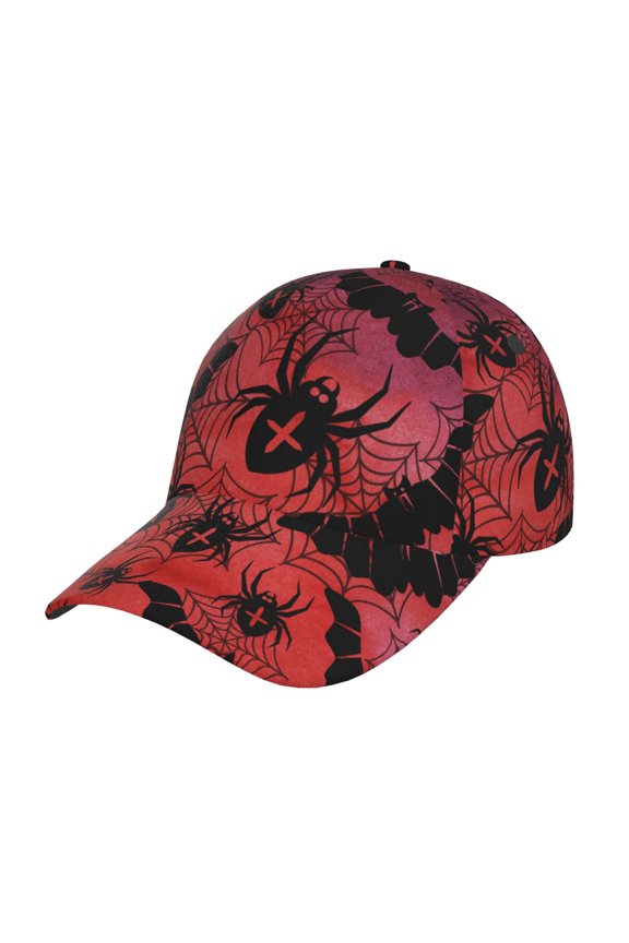 Bats And Spiders Prin Baseball Cap, Adjustable Sweat-wicking Daily,Travel, Sports Cap, Unisex