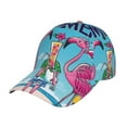 thumbnail image 1 of Gukieu Beach Flamingo Trio Prin Baseball Cap, Adjustable Sweat-wicking Daily,Travel, Sports Cap, Unisex, 1 of 6