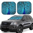 thumbnail image 1 of Gukieu Beautiful Blue Peacock Print Car Windshield Sun Visor, Foldable Anti-UV Car Sun Visor Suitable for Vans, Trucks Car Accessories-Medium, 1 of 6
