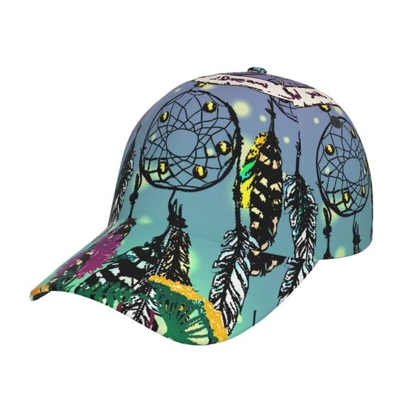 Gukieu Beautiful Dreamcatcher Prin Baseball Cap, Adjustable Sweat-wicking Daily,Travel, Sports Cap, Unisex