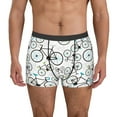 thumbnail image 1 of Gukieu Bicycle Print Men's Boxer Briefs, High Elastic Moisture Wicking Boxer Briefs Underwear-Large, 1 of 5