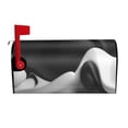 thumbnail image 1 of Gukieu Black White Fluid Sculpture Print Magnetic Mailbox Cover, Sun-proof and Waterproof Home Yard Mailbox Cover-21x18 in, 1 of 8
