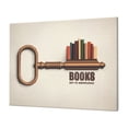 thumbnail image 1 of Gukieu Books Key To Knowledge Print Horizontal Canvas Decorative Painting 12x16 Inch Shrinkage Resistant Frame Hanging Home Wall Art Decor, 1 of 6