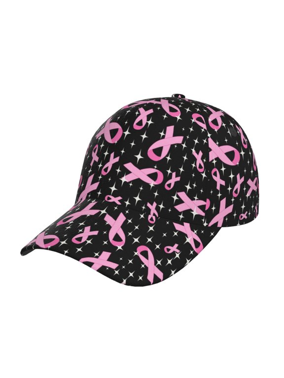 Breast Cancer Awareness (2) Prin Baseball Cap, Adjustable Sweat-wicking Daily,Travel, Sports Cap, Unisex