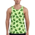 thumbnail image 1 of Gukieu Broccoli Vegetables Print Men's Quick Dry Fitness Vest, Round Neck Sleeveless Fitness Bodybuilding Top-Medium, 1 of 7