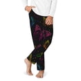 thumbnail image 1 of Gukieu Butterfly Print Youth Home Trousers, Elastic Waistband with Pockets for Home and Outing, Suitable for Children Aged 5-16-Small, 1 of 6