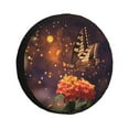 thumbnail image 1 of Gukieu Butterfly Sitting on a Flower Print Car Tire Cover, Adjustable Waterproof and Dustproof Tire Protection Cover, Suitable for SUV, Truck, Van-14 inch, 1 of 6