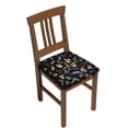 thumbnail image 1 of Gukieu Butterfly1 Print Square Cushion Cover, Elastic Strap Chair Protector, Suitable for Family Restaurant, Hotel Banquet Decorations-Four Pieces, 1 of 7