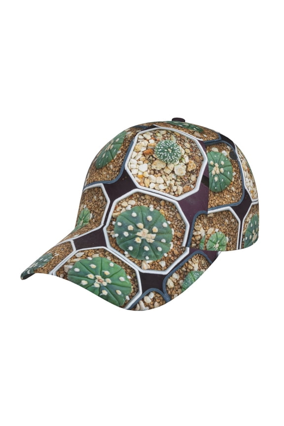 Cactus Garden Prin Baseball Cap, Adjustable Sweat-wicking Daily,Travel, Sports Cap, Unisex