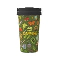 thumbnail image 1 of Gukieu Camping 1 Print Insulated Coffee Cup, Portable Stainless Steel Vacuum Cup with Lid, Unisex, Suitable for Office, Cafe, Car, 1 of 8
