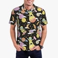 thumbnail image 1 of Gukieu Cartoon Astronaut In Spacesuit Print Men's Quick-drying POLO Shirt, Button-down Summer T-shirt, Suitable for Work and Outdoor Activities-X-Large, 1 of 6
