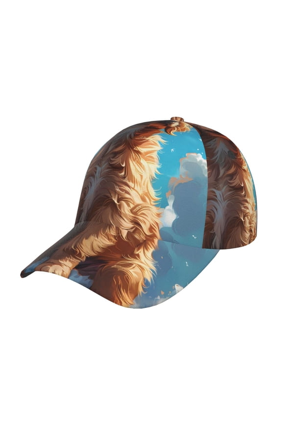 Cartoon Cloud Puppy Prin Baseball Cap, Adjustable Sweat-wicking Daily,Travel, Sports Cap, Unisex