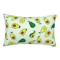 thumbnail image 1 of Gukieu Cartoon Fruit Print Plush Pillow Cover, Hidden Zipper Pillow Protector without Pillow Core, Suitable for Bedroom, Office, Car Decoration-20"x30", 1 of 6