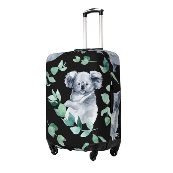 Gukieu Cartoon Koala Bear Print Suitcase Protective Cover, Elastic Zipper Buckle Suitcase Protective Cover, Suitable for Travel, Business Trip-Large