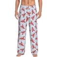 thumbnail image 1 of Gukieu Cartoon Lobsters 1 Print Men's Home Trousers, Elastic Drawstring Home Pajamas Clothing Suitable for Adult Men-Large, 1 of 6