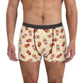 thumbnail image 1 of Gukieu Cartoon Popcorn Print Men's Boxer Briefs, High Elastic Moisture Wicking Boxer Briefs Underwear-XX-Large, 1 of 5