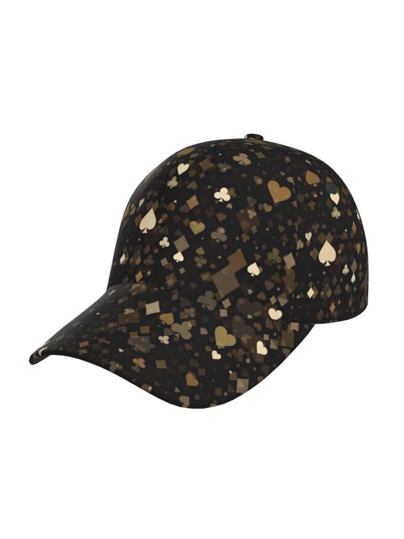 Casino Prin Baseball Cap, Adjustable Sweat-wicking Daily,Travel, Sports Cap, Unisex