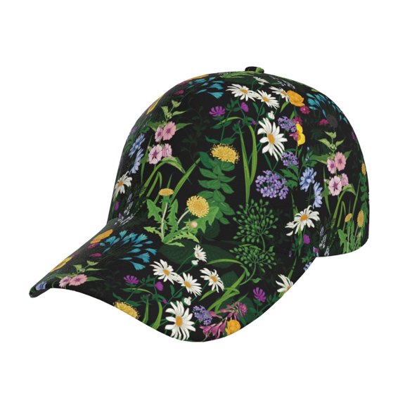 Gukieu Chamomile Prin Baseball Cap, Adjustable Sweat-wicking Daily,Travel, Sports Cap, Unisex