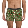 thumbnail image 1 of Gukieu Christmas Hat sock Print Men's Boxer Briefs, High Elastic Moisture Wicking Boxer Briefs Underwear-Small, 1 of 5