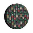 thumbnail image 1 of Gukieu Christmas Trees And Houses Print Car Tire Cover, Adjustable Waterproof and Dustproof Tire Protection Cover, Suitable for SUV, Truck, Van-14 inch, 1 of 6