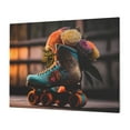 thumbnail image 1 of Gukieu Classic Floral Blue Skate Shoes Print Horizontal Canvas Decorative Painting 12x16 Inch Shrinkage Resistant Frame Hanging Home Wall Art Decor, 1 of 6